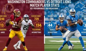 Washington Commanders vs Detroit Lions match player stats
